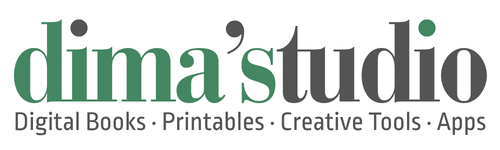 dima’studio · Digital Books · Printables · Creative Tools · Apps